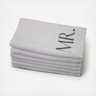 Monogram Guest Towel, Set of 6