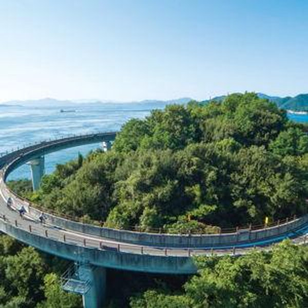 Cycling the Shimanami Kaido course