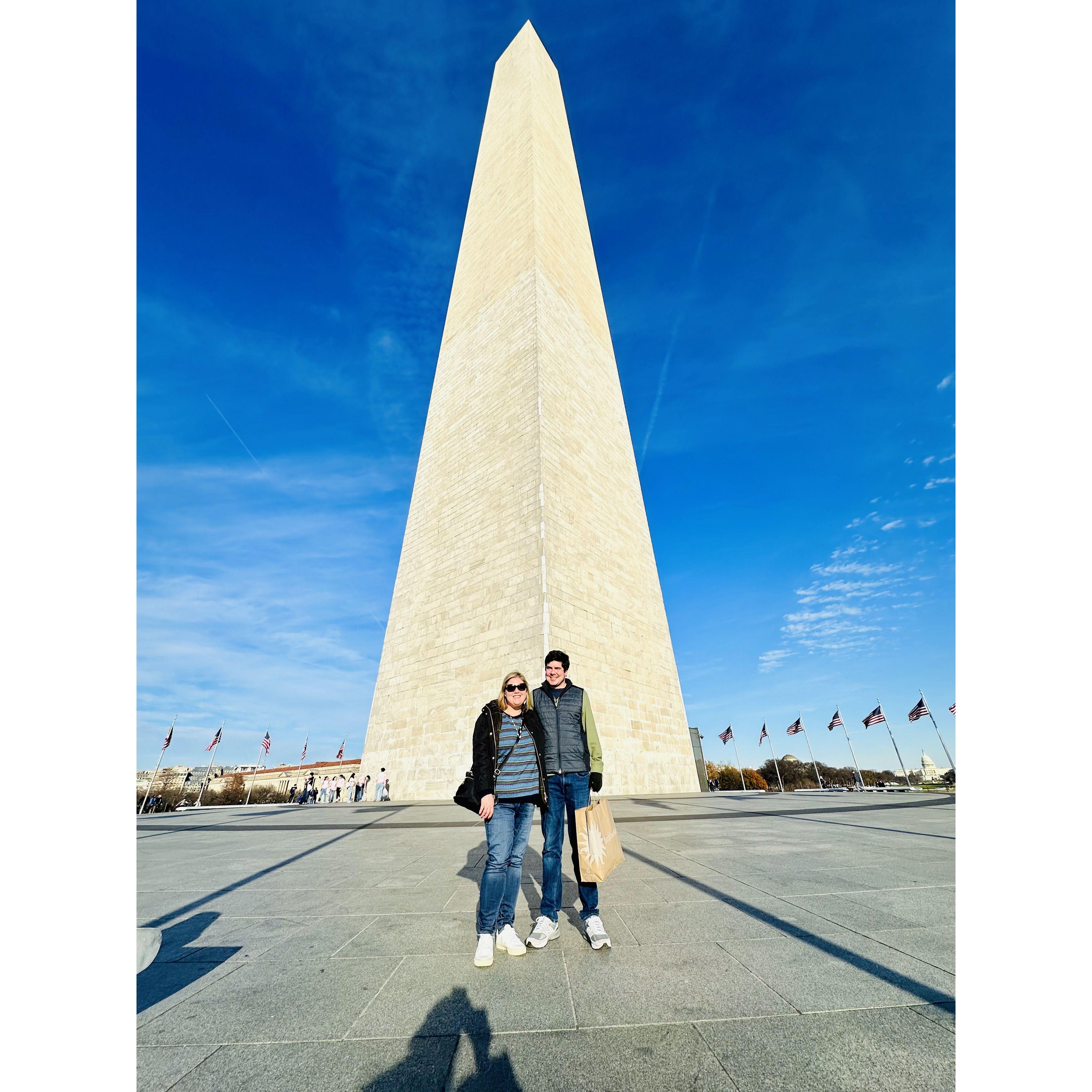 Visiting our friends Katherine and Carl in DC/Alexandria around Christmas