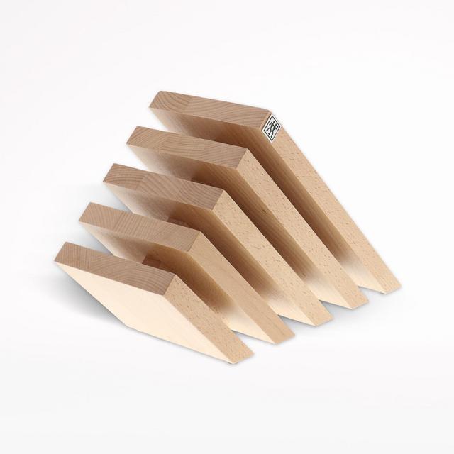 ZWILLING ® Natural Beech Wood Slanted Italian Magnetic Block