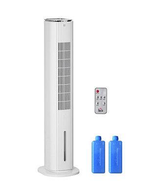 HOMCOM Portable Swivel 3-Mode Air Conditioner Humidifier Cooling Fan, Remote