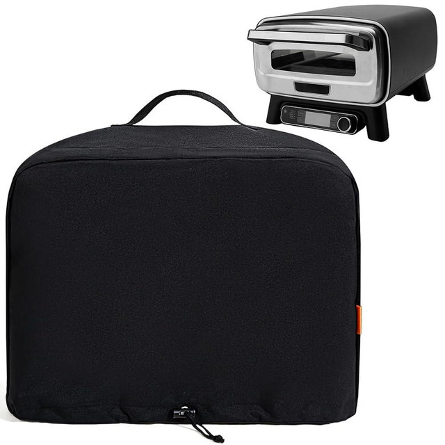 Waterproof Cover for Ninja Pizza Oven MO201, UV Resistant, Windproof Accessories for Ninja Artisan Outdoor Pizza Oven, Power Cord Storage Pocket, Adjustable Drawstrings and Elastic Bands (Cover Only)