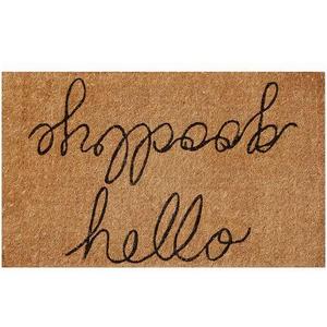 Hello/Goodbye Door Mat, 18x30"