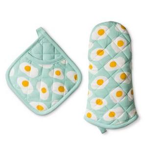 2pc Kitchen Textile Aqua - Room Essentials™