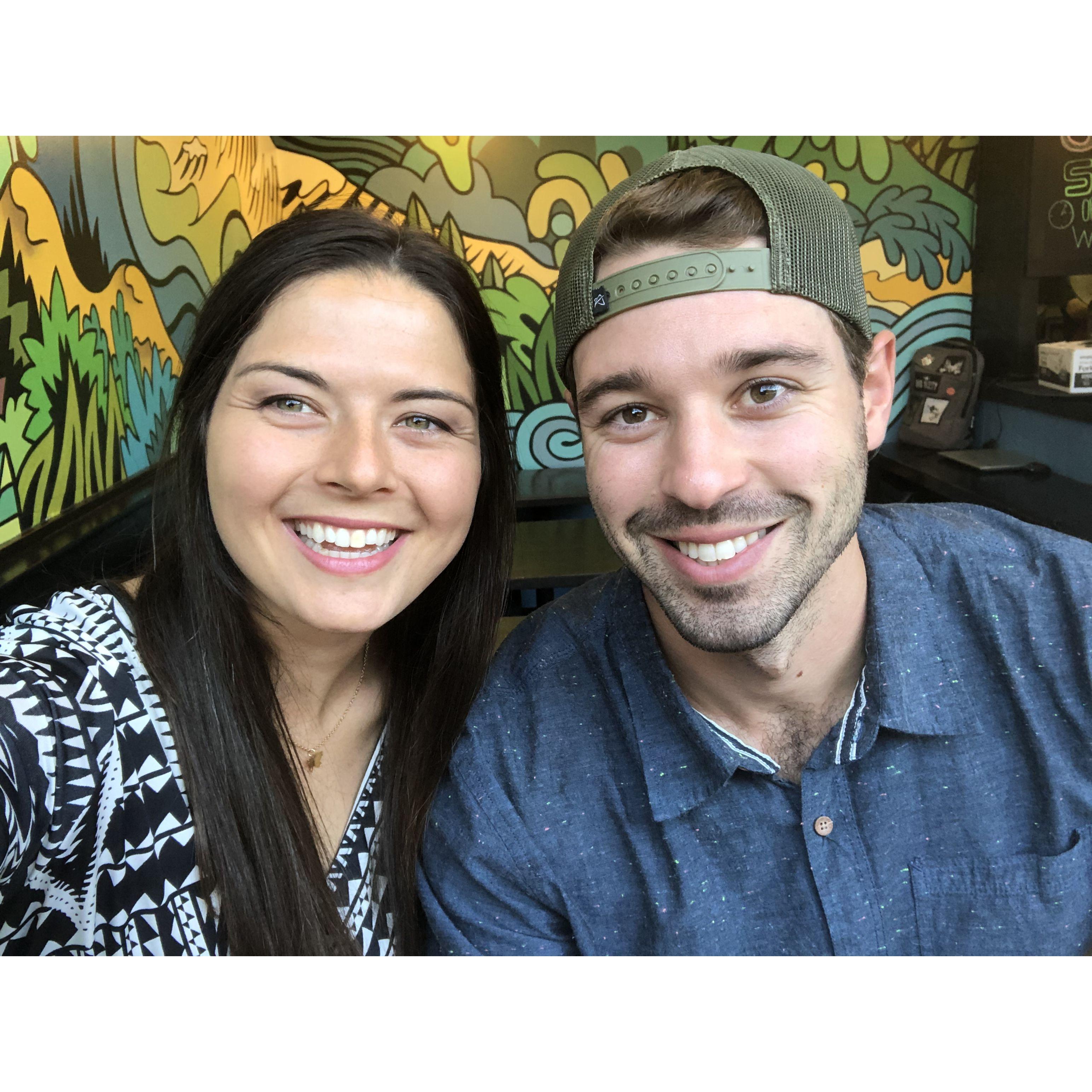 One of the many Portland restaurant selfies