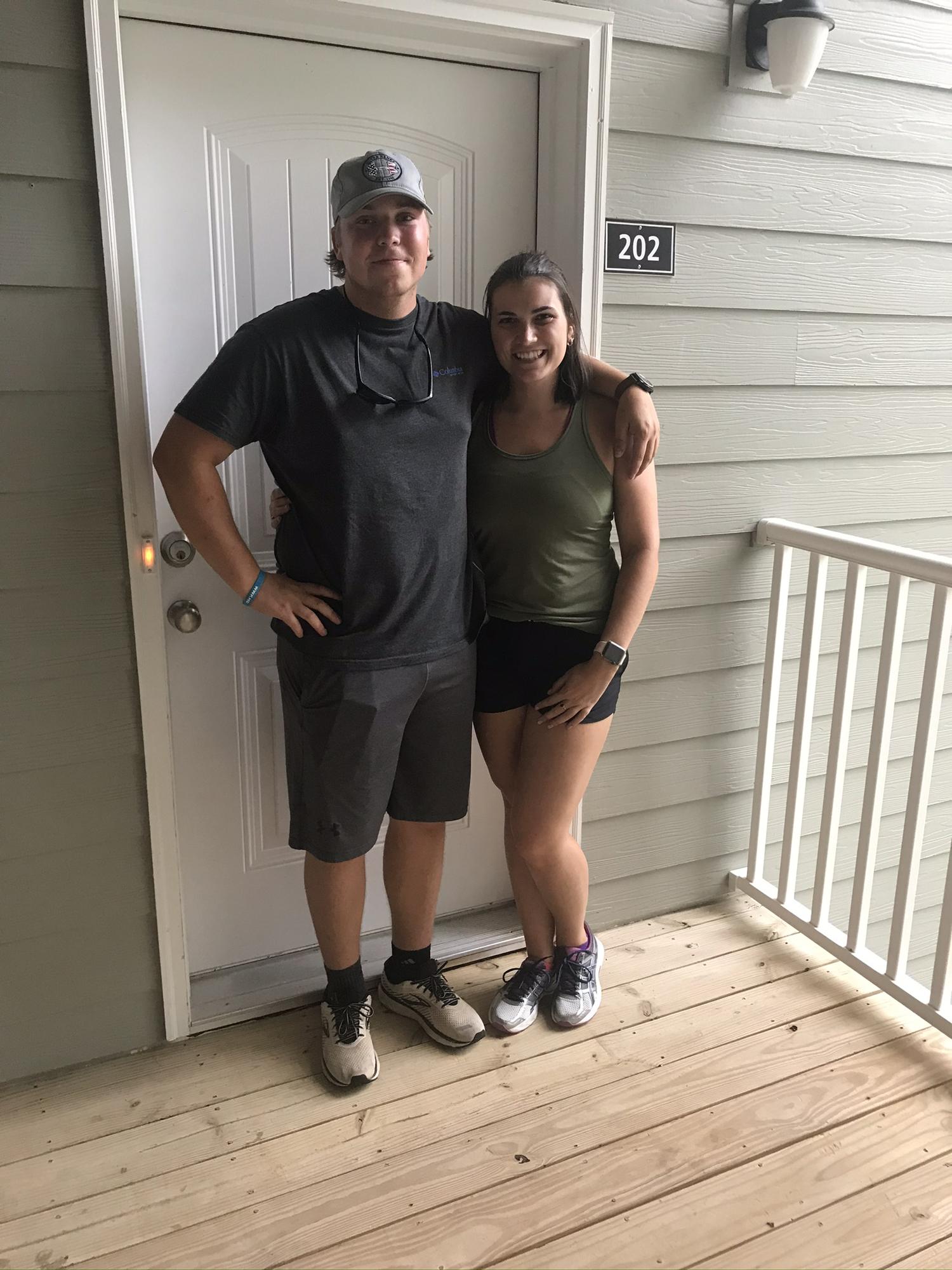 Our first apartment together in Duncan, SC. Our first of three together so far.