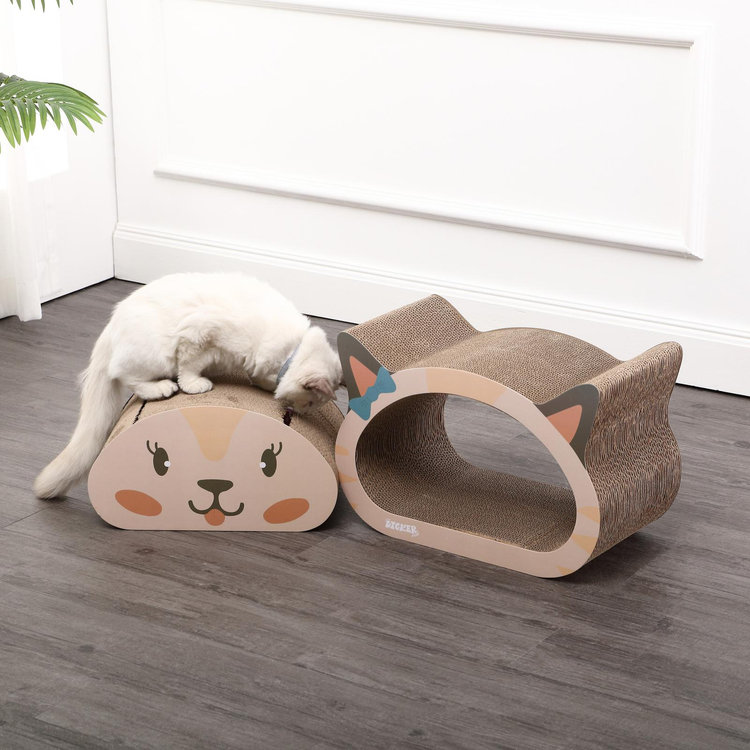 The Licker Store, Opal Modern Happy Cat Head 2-in-1 Cat Cave