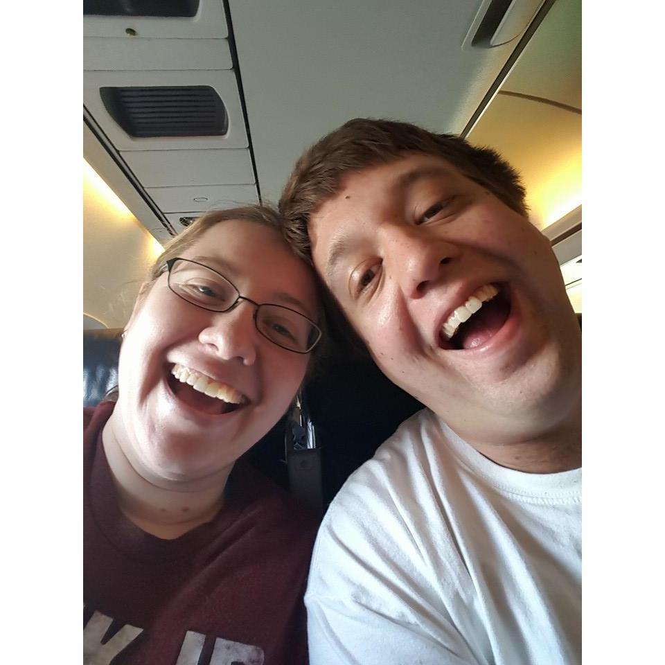 2016, going to help Meg's dad move! On a plane!!!