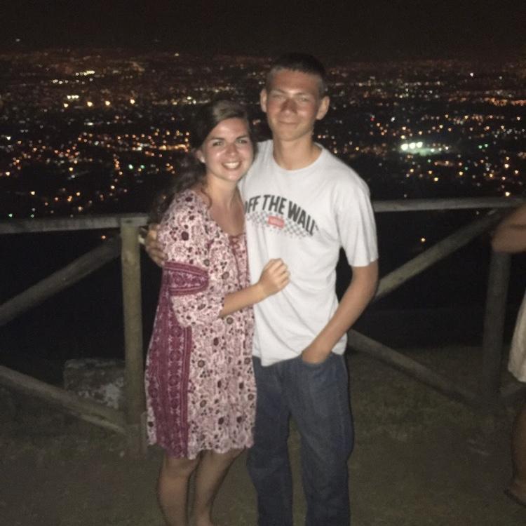 A picture of John and Karena the first time in Costa Rica March 2016