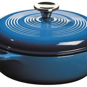 Lodge EC3D33 Enameled Cast Iron Dutch Oven, 3-Quart,  Caribbean Blue