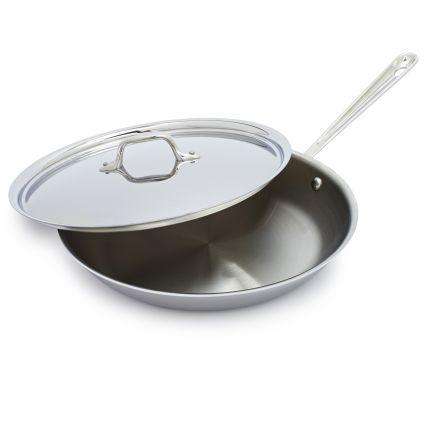 All-Clad Stainless-Steel Skillet with Lid - 12"