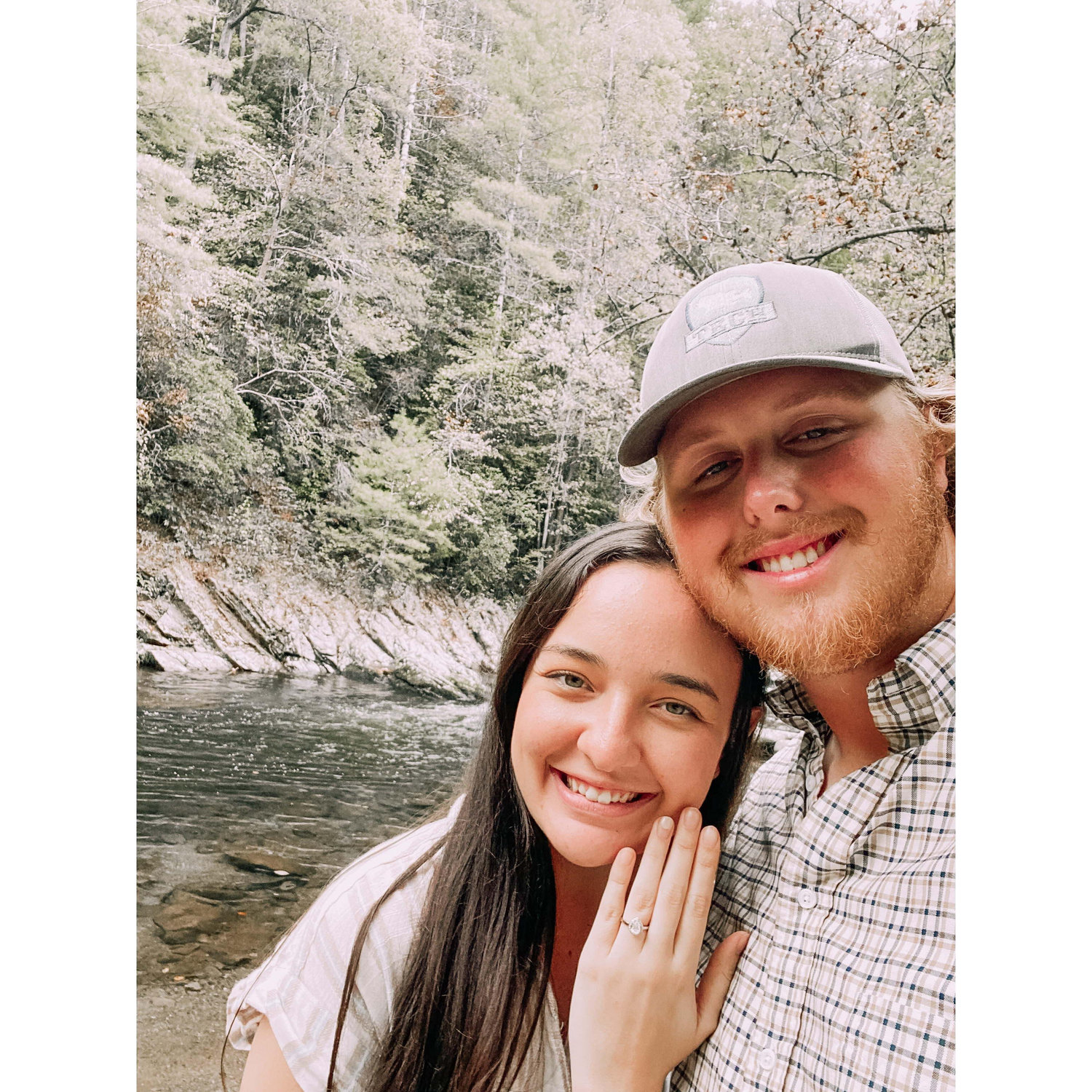 When we got engaged in the Smokies
