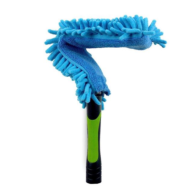 EVERSPROUT Flexible Microfiber Ceiling & Fan Duster (Pole Sold Separately) | 17'' Duster Including Hand-Grip, Removable & Washable Sleeve | Bends to Clean Any Fan Blade | Twists onto Threaded Poles