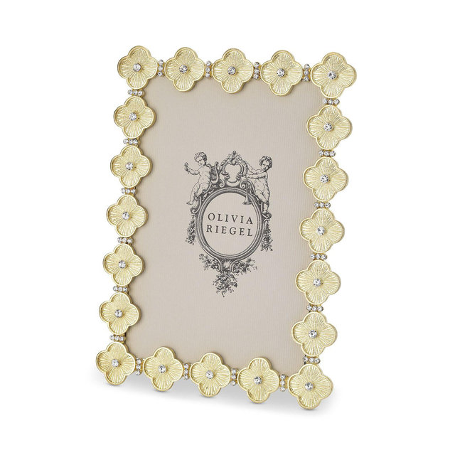 Olivia Riegel Gold Clover Picture Frame, 4" x 6