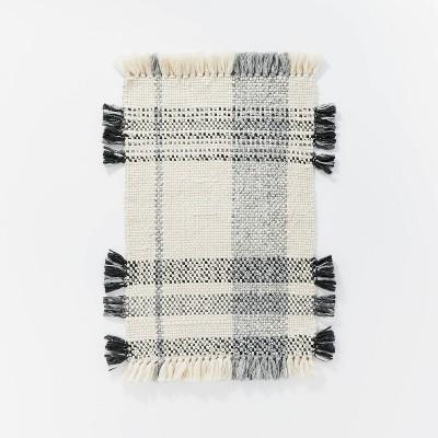 Laurelhurst Indoor/Outdoor Plaid Rug Black/White - Threshold™ designed with Studio McGee