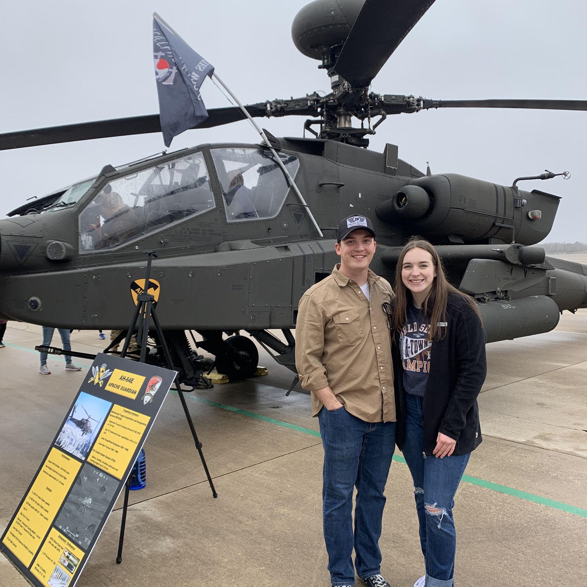 Family Day at Ft. Hood, first time seeing Ben's aircraft!