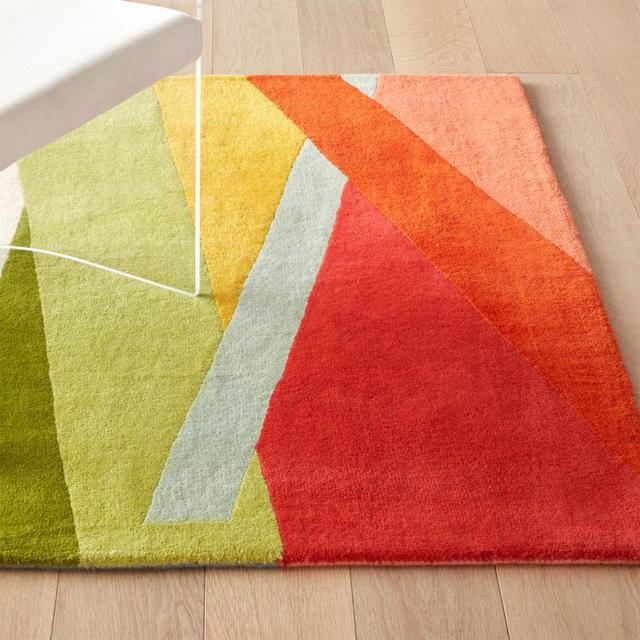 Banded Multicolor Stripe Rug 6'x9'
