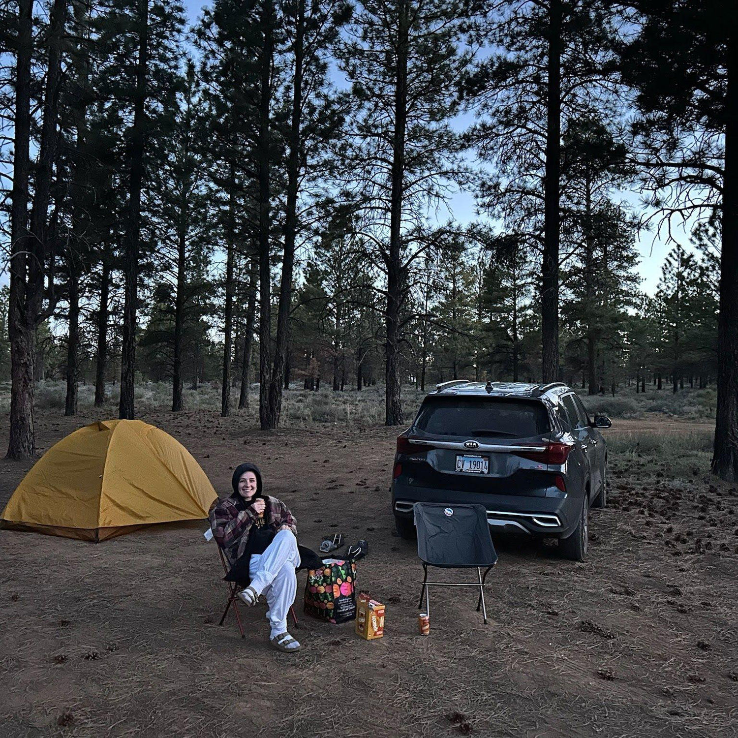 Camping near Bryce Canyon National Park. May 2024
