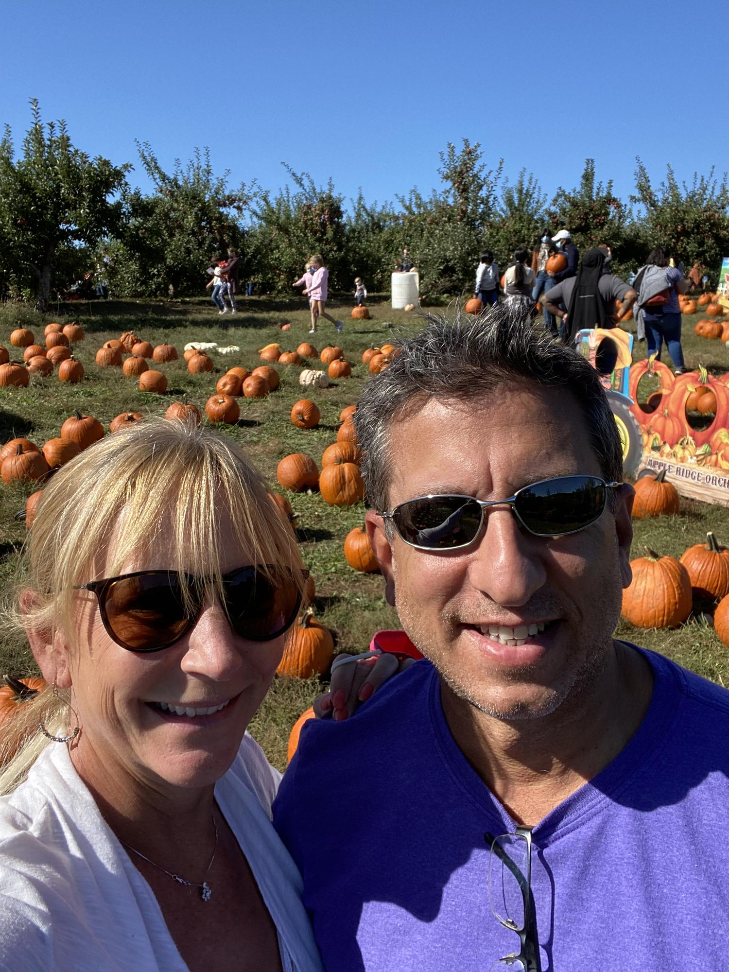 Apple Ridge Orchards in Warwick, NY, one of Allison's many, many Groupons. We drove 2 hours for pumpkins that we could have gotten cheaper in Shop-Rite.