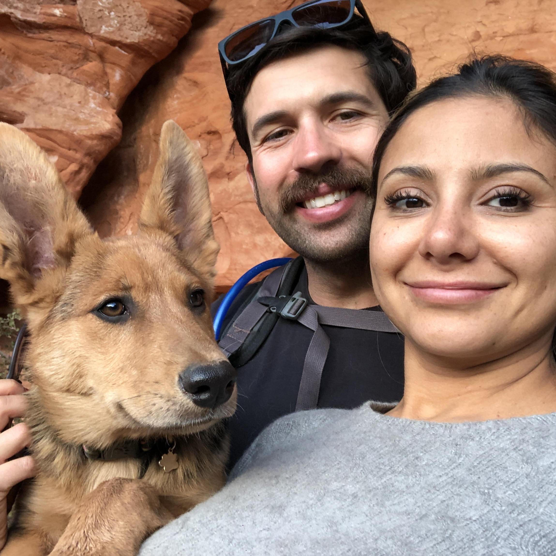 On my birthday, Judy showed me a picture of baby dingo with huge ears on Craigslist and I said, "Let's get her!" We named her Frida because she was wild and beautiful reminding us of Salma Hayek.
