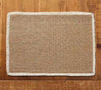 Mason Fringe Placemat-Amber Set of 4