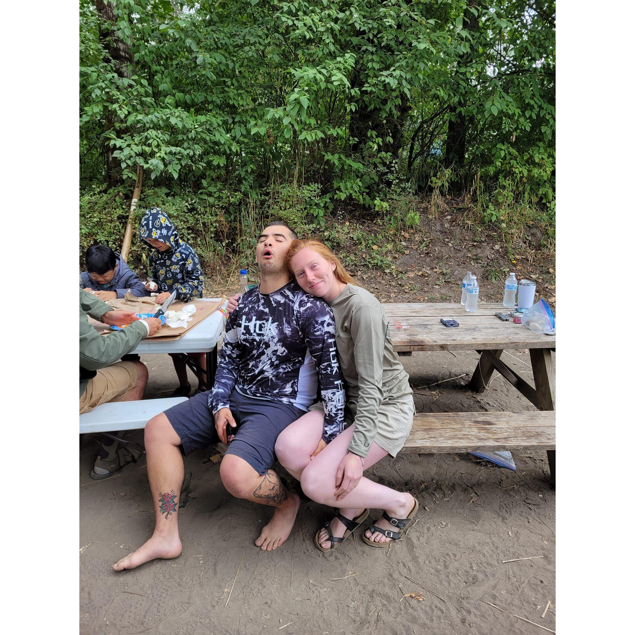 Chinook run camping, Nisqually 2022