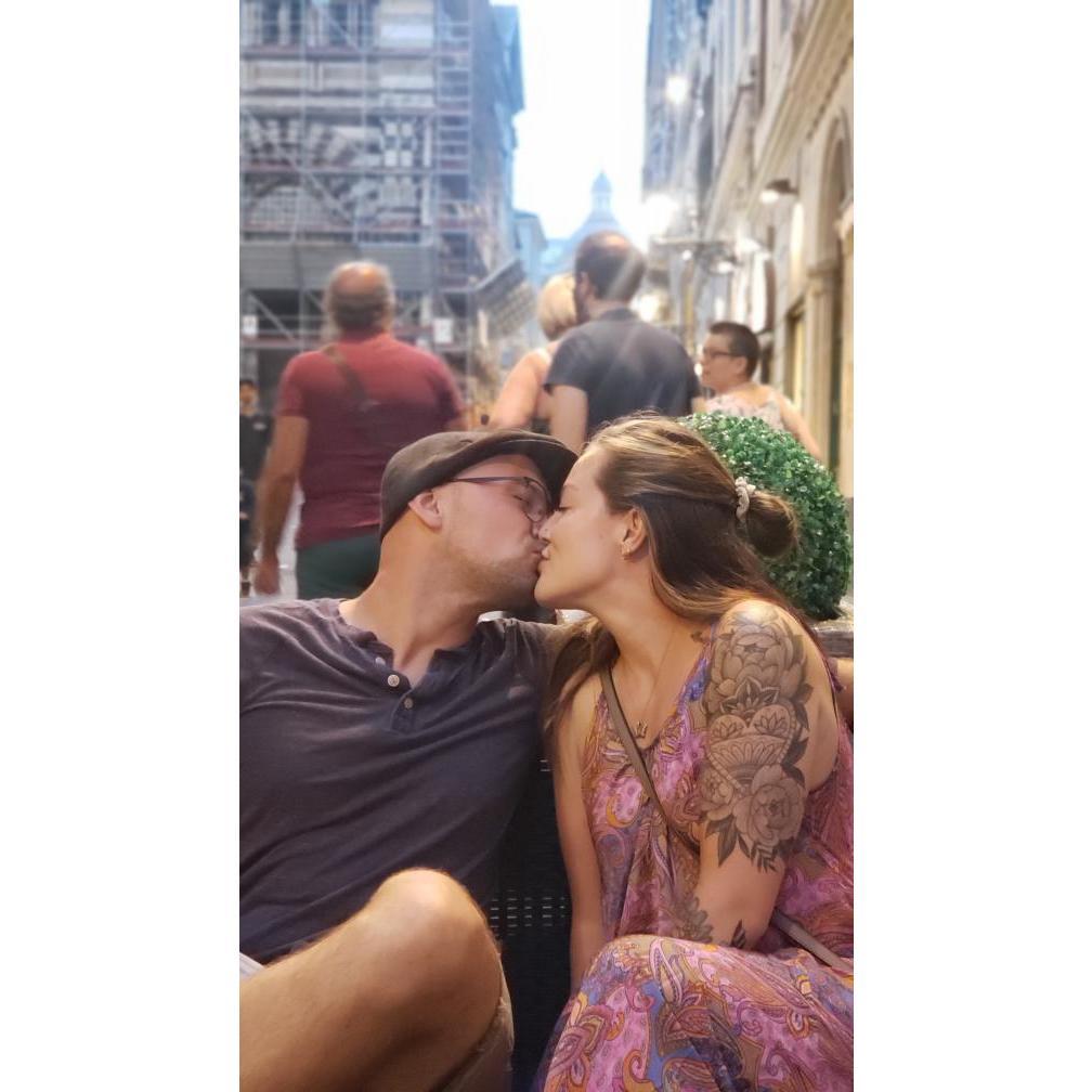 Milan, Italy our first international trip together.