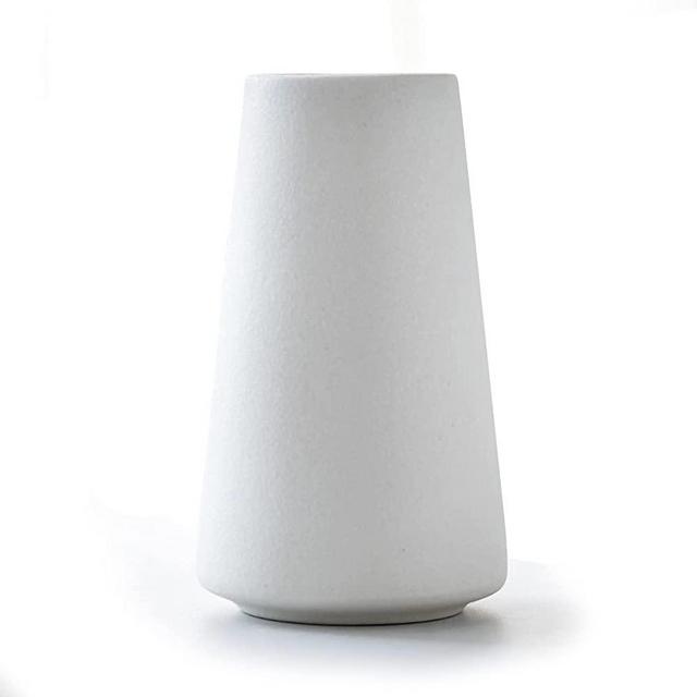 Medium Vase Handmade Home Decoration 6 Inch High Frosted Elegant Ceramic Vase