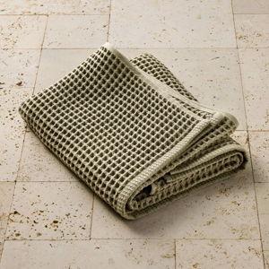 Waffle Towel - Olive Sage