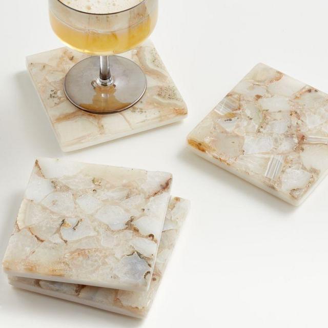 Marcella Agate Coasters, Set of 4
