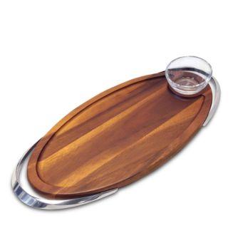 Nambé Luna Serving Board with Dipping Dish - 100% Exclusive