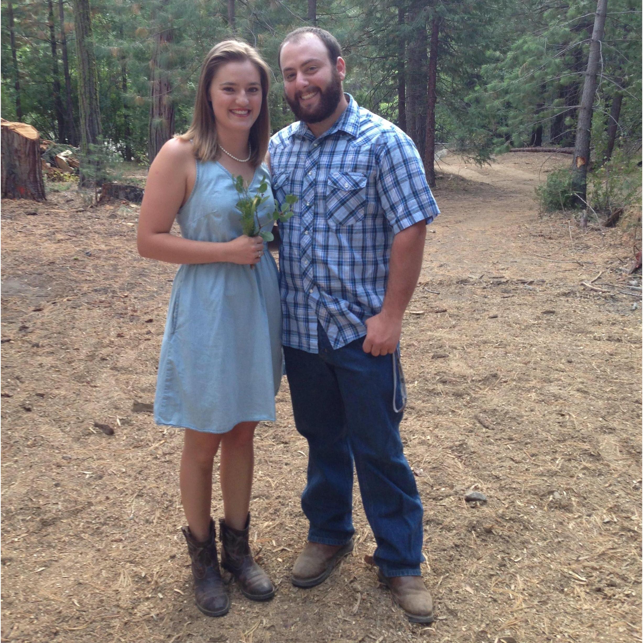 Our first official date, 2014