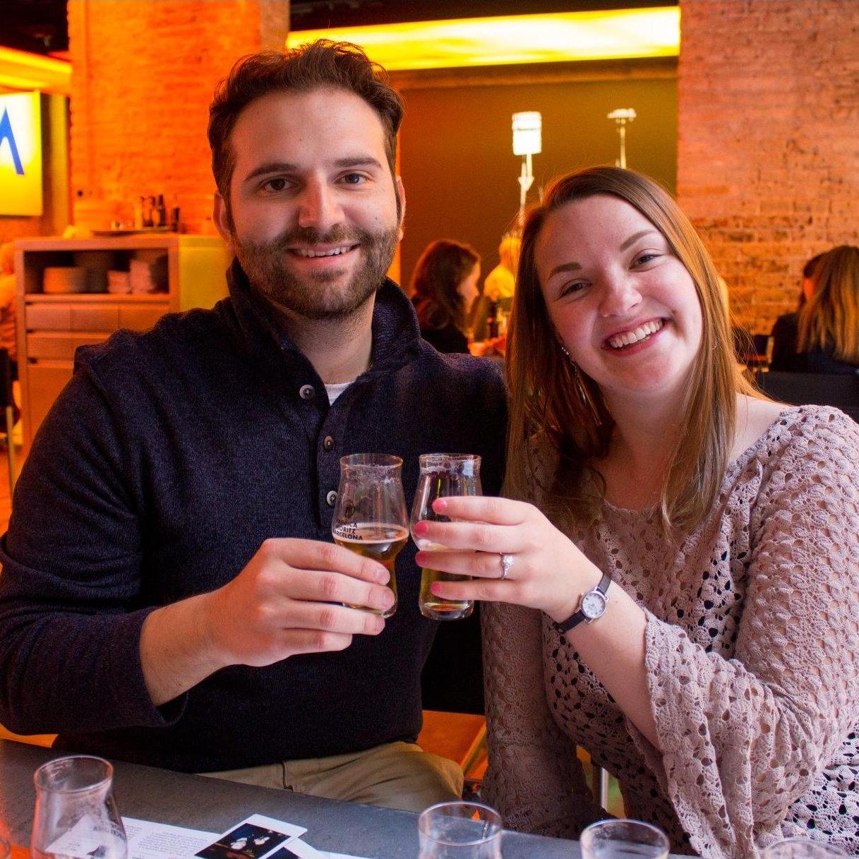 Cheers to being engaged!