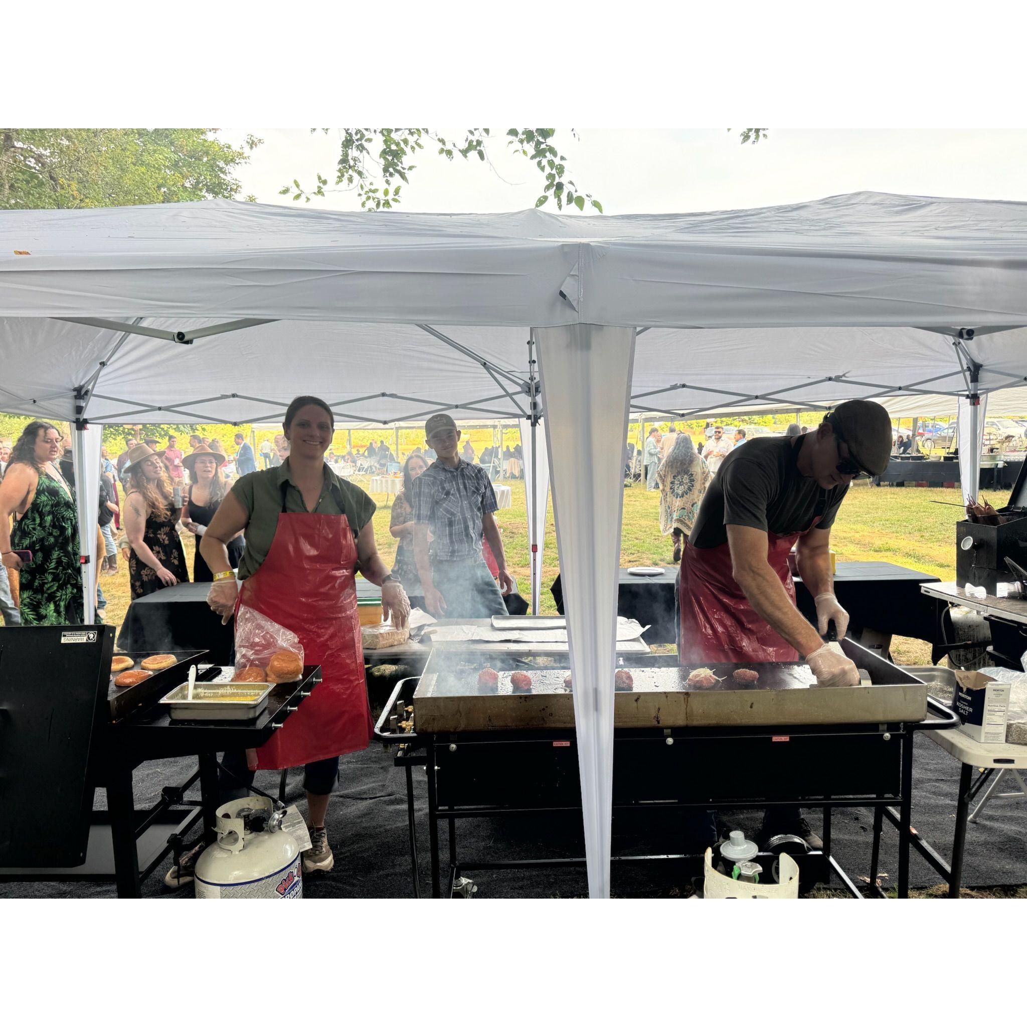 Falling River Meats filling our bellies with the world's best smash burgers and corndogs