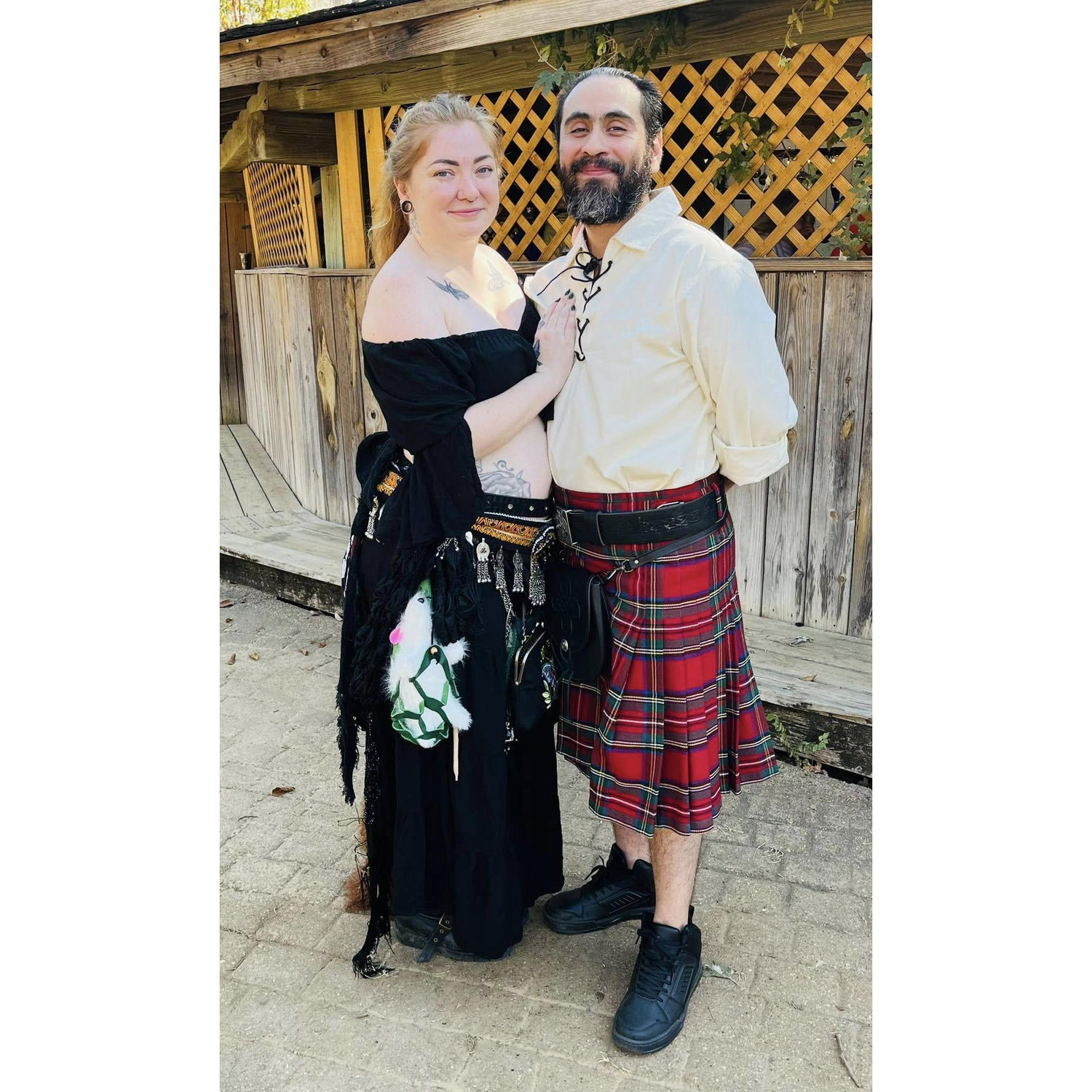 His first kilt