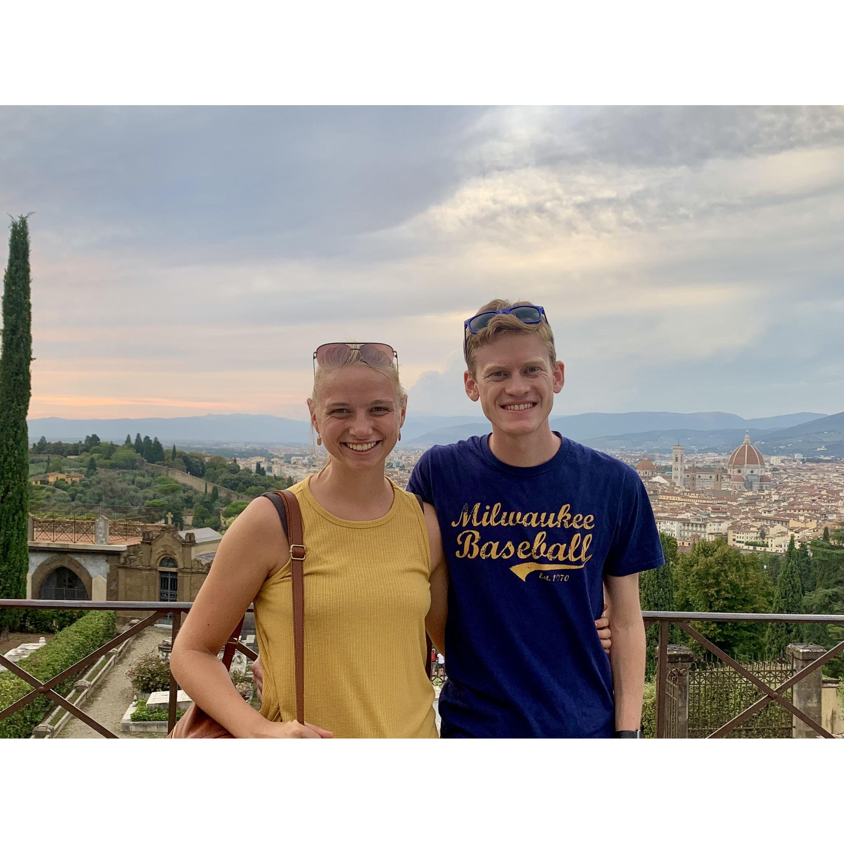 In Florence, Italy! Our first international trip together!