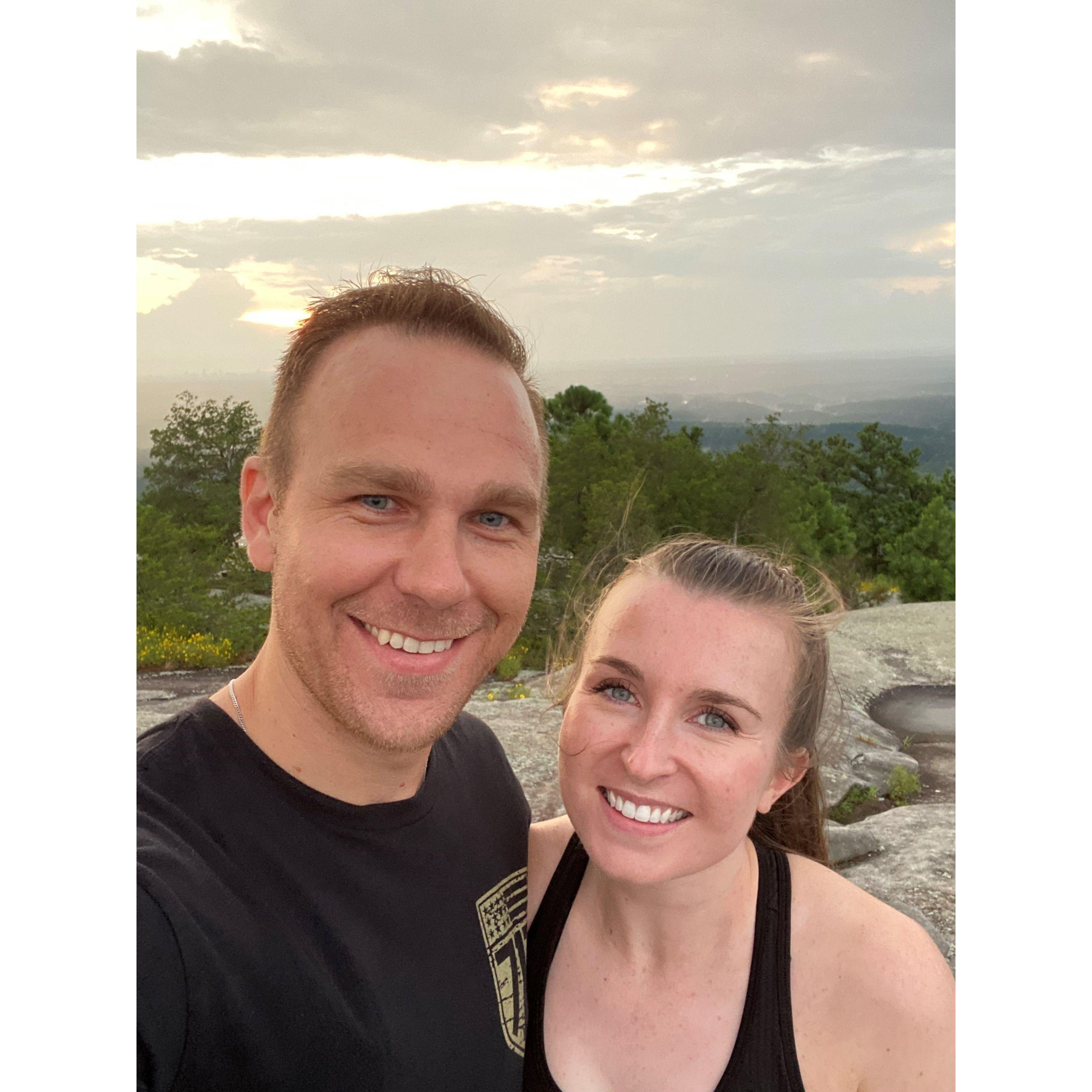 Our third date hiking Stone Mountain