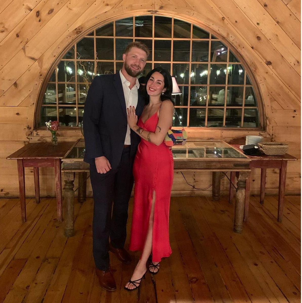 Our first wedding together