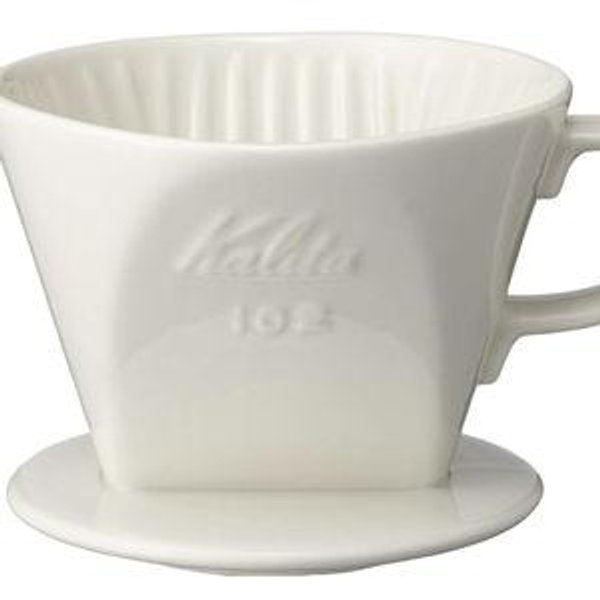 Kalita - 2001 Kalita 102 Ceramic Dripper Coffee Dipper, white
