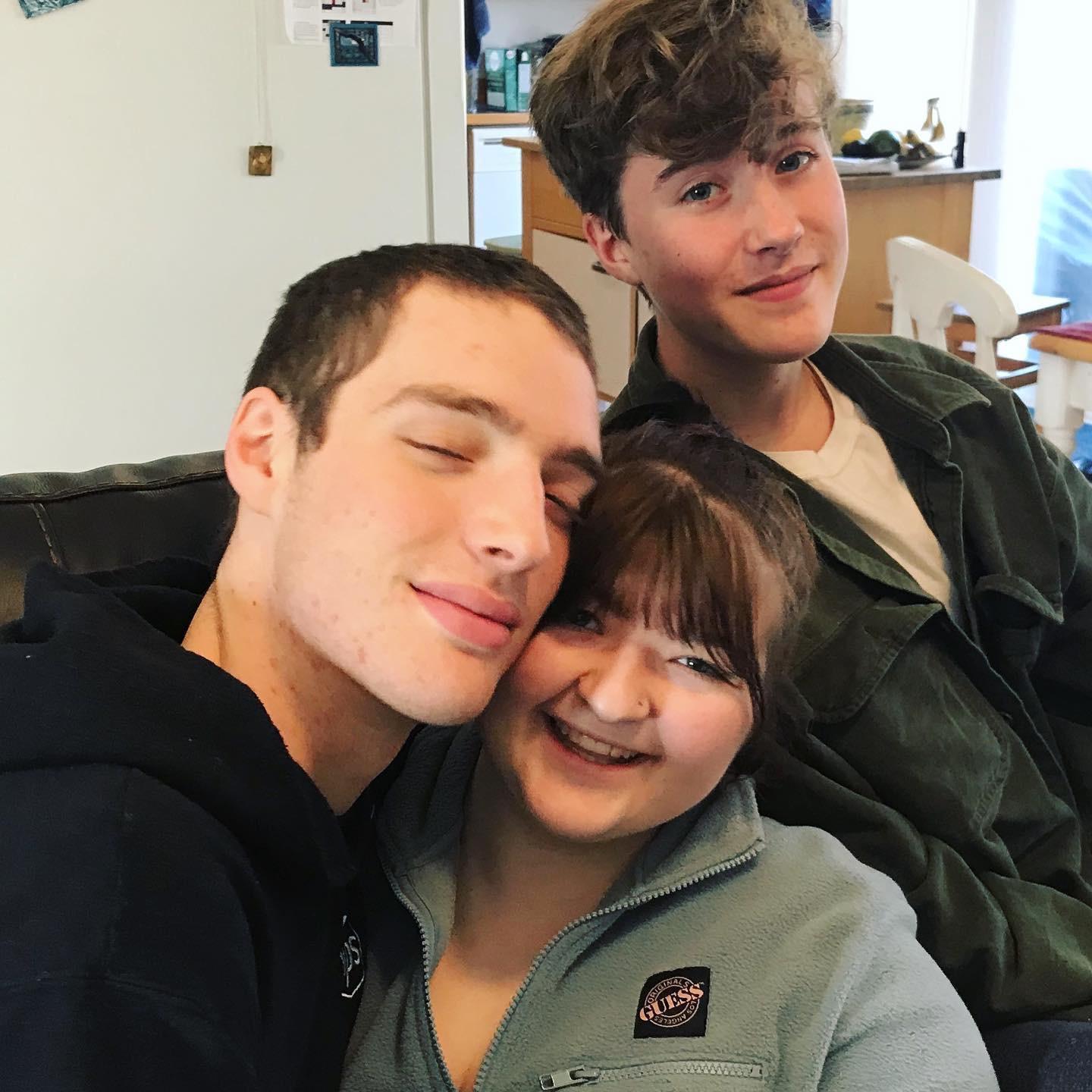 Gabby meeting James for one of the first times!