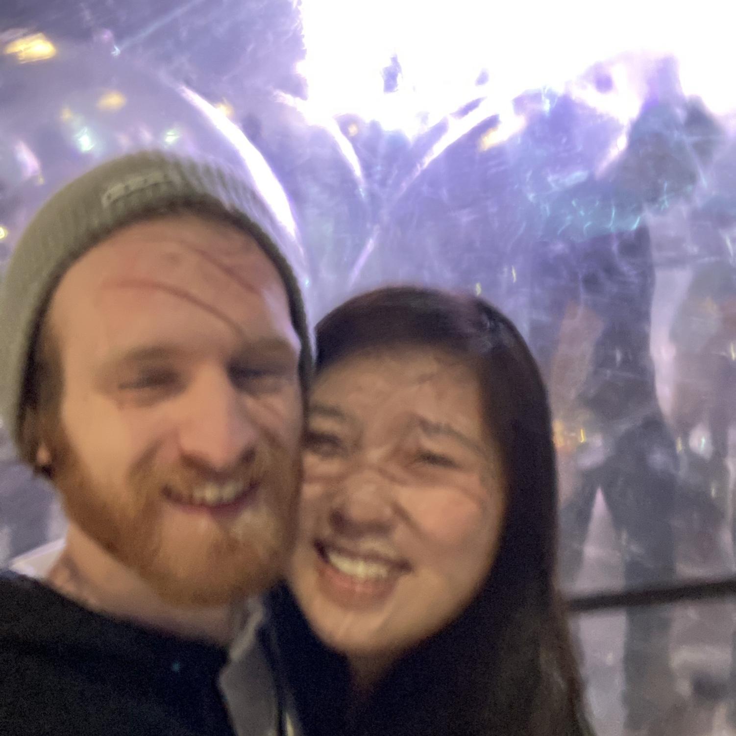 We drove to Oklahoma right after lockdown to see the Flaming Lips concert where we were all placed in plastic bubbles where a man with a leafblower would come around refilling our air bubbles.