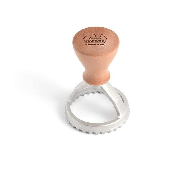 Marcato Classic Ravioli Maker Stamp, Made in Italy, Round, Single, Matte