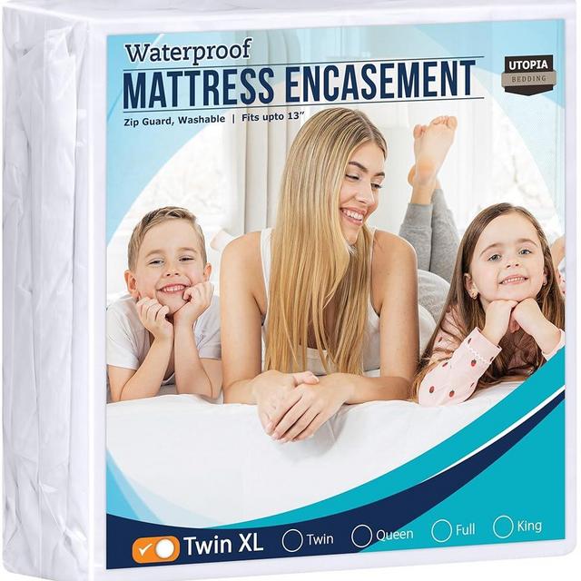 Utopia Bedding Zippered Mattress Encasement Twin XL, 100% Waterproof Bed Bug and Dust Mite Proof Mattress Protector, Absorbent Six-Sided Mattress Cover