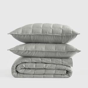 Bamboo Box Quilt Set - Eucalyptus, Full/Queen