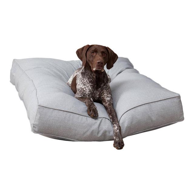 Kensington Garden Casey Rectangle Indoor and Outdoor Pillow Dog Bed - L - Heather