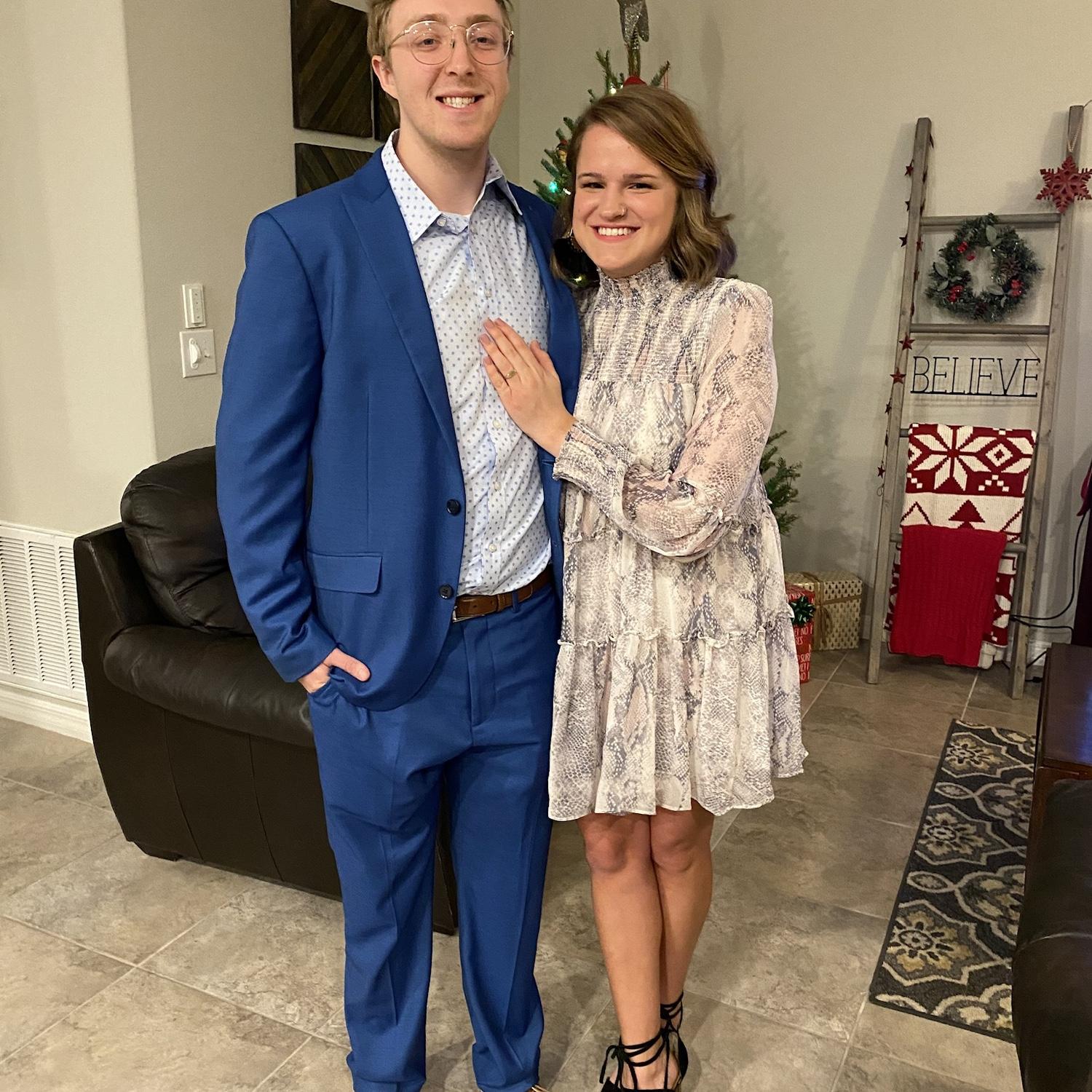 Our first wedding date a month after we started dating in 2019.