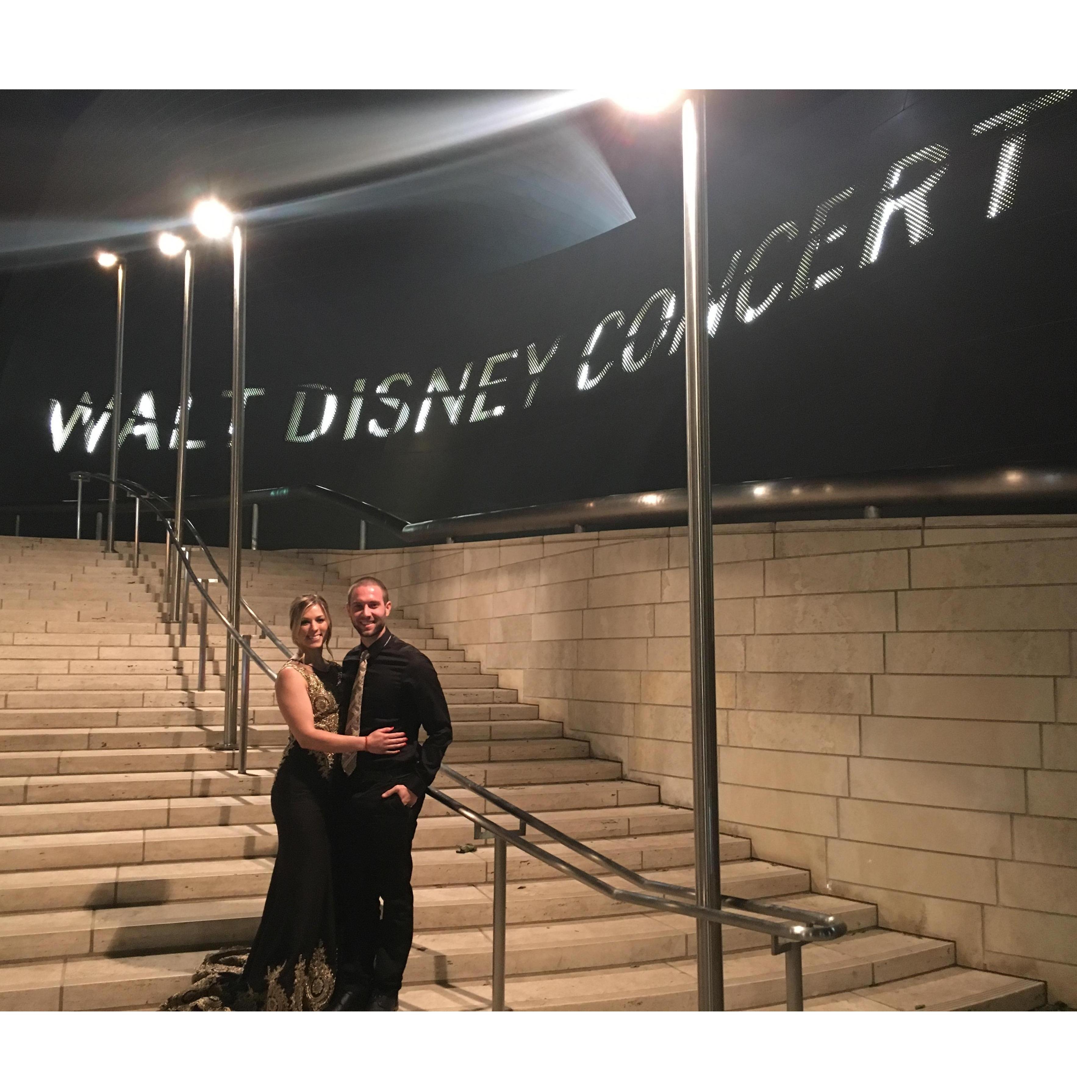 For our 3 year anniversary, we saw the LA Philharmonic orchestra! 2018