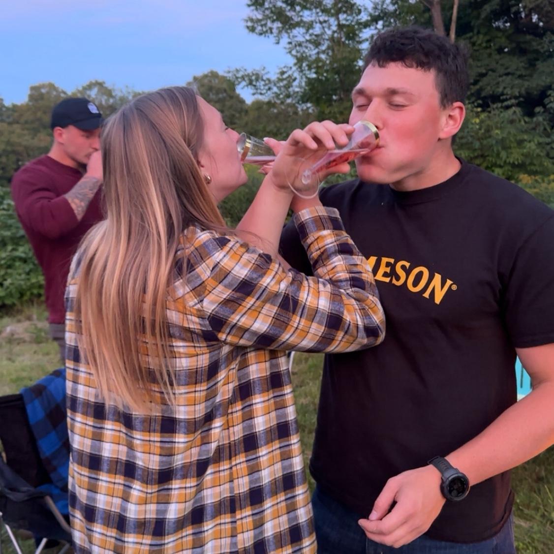 engagement celebration with some of Caleb’s family