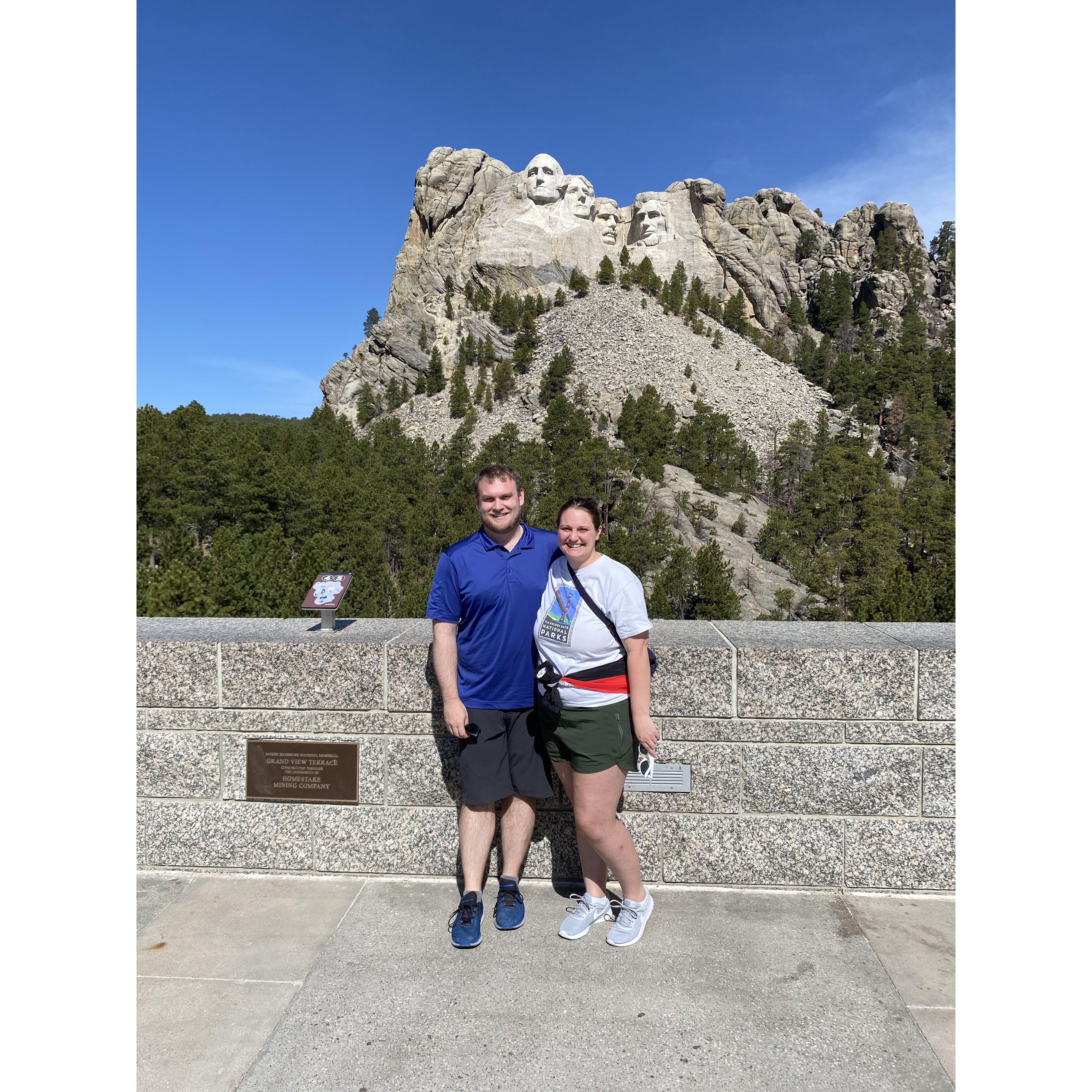 Rachel's 1000th trip to Mt. Rushmore and Rob's 1st.