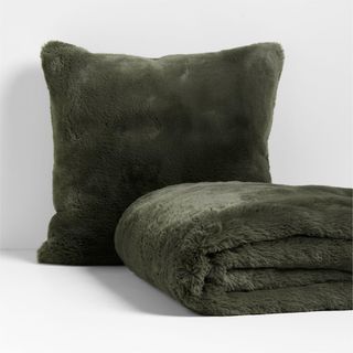 Faux Fur Throw Pillow Cover